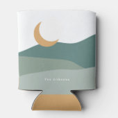 砂漠の夢ミニマリスト太陽と月 缶クーラー (裏面)