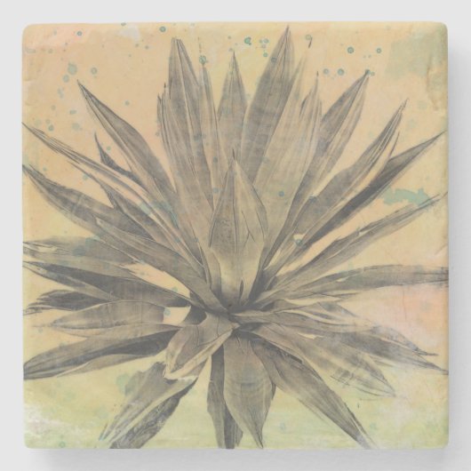 砂漠の夢 |グリーンプラント ストーンコースター (正面)