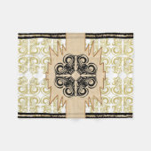 砂漠の夢 フリースブランケット (正面(横))