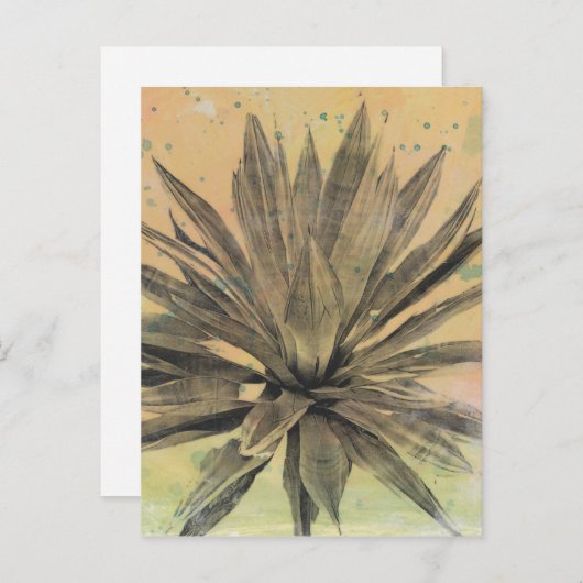 砂漠の夢 | 緑の植物 ポストカード (正面/裏面)