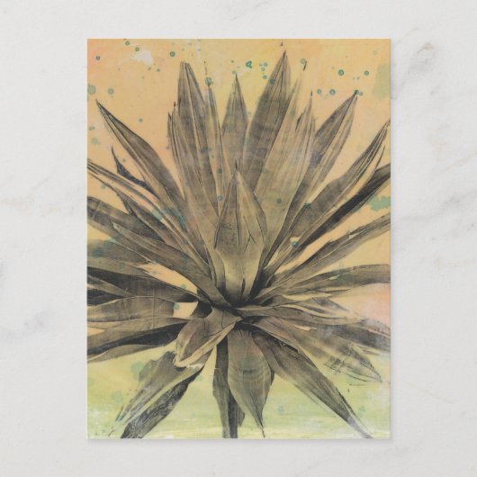 砂漠の夢 | 緑の植物 ポストカード (正面)