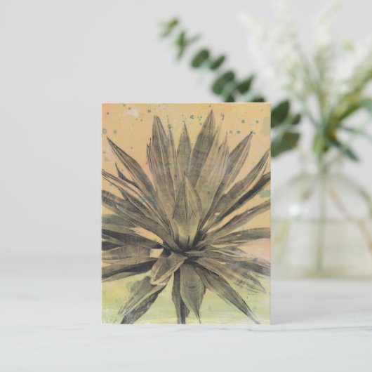 砂漠の夢 | 緑の植物 ポストカード (スタンド正面)