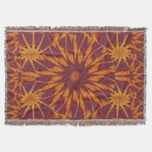 砂漠の太陽の光1 スローブランケット (正面)