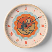 砂漠の太陽 壁時計 (正面)