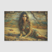 砂漠の女帝:ゴールデンサンズポートレートデクページ 薄葉紙 (正面)