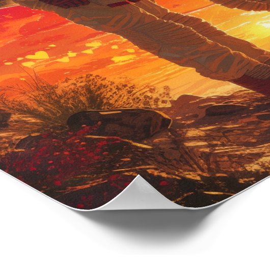 砂漠の宇宙探検家 ポスター (角)