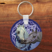 砂漠の宝石アラビアの馬のキーチェーン キーホルダー (正面)