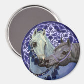 砂漠の宝石アラビアの馬の磁石 マグネット (正面/裏面)