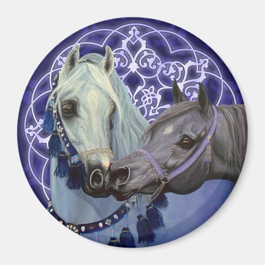 砂漠の宝石アラビアの馬の磁石 マグネット (正面)