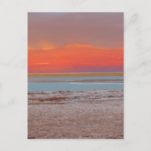 砂漠の層 – アタカマチリ – 垂直 ポストカード (正面)