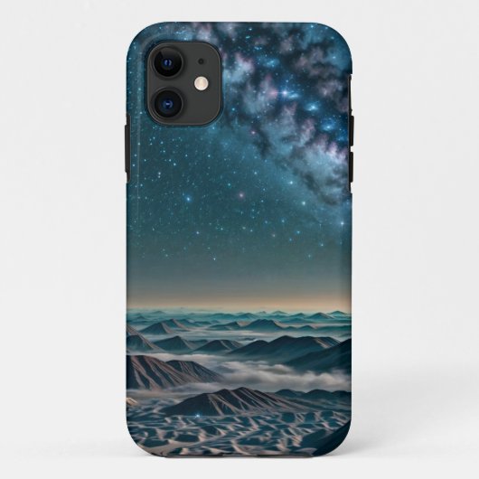 砂漠の山々を覆う天の川銀河 Case-Mate iPhoneケース (裏面)