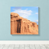砂漠の山々 キャンバスプリント (インサイチュ (ウッドフロア))
