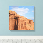 砂漠の山々 キャンバスプリント (インサイチュ (ウッドフロア))