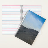 砂漠の山のスパイラルノート ノートブック (内側)