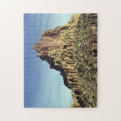 砂漠の岩の山のピーク風景の写真 ジグソーパズル (縦)