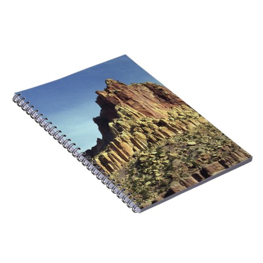 砂漠の岩の山のピーク風景の写真 ノートブック (右側)