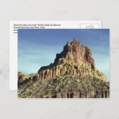 砂漠の岩の山のピーク風景の写真 ポストカード (正面/裏面)