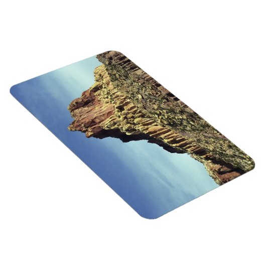 砂漠の岩の山のピーク風景の写真 マグネット (右側)