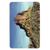 砂漠の岩の山のピーク風景の写真 マグネット (縦)