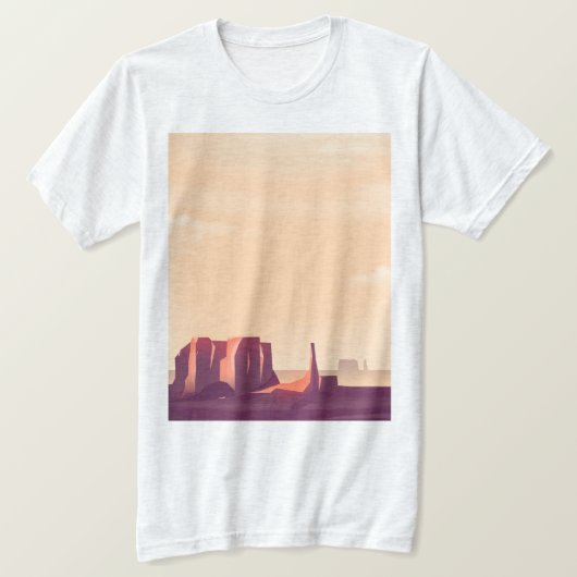 砂漠の峡谷 Tシャツ (デザイン正面)