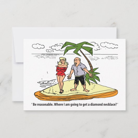 砂漠の島のカップルおもしろい。 セーブザデート (正面)