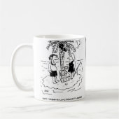 砂漠の島。食事は魚のラココナッツ。 コーヒーマグカップ (左)