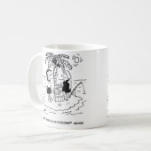 砂漠の島。食事は魚のラココナッツ。 コーヒーマグカップ (正面左)