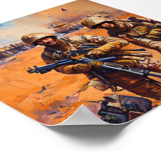 砂漠の嵐の戦士:湾岸地域での爆発的な行動 ポスター (角)