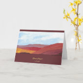 砂漠の平和挨拶状 カード (黄色い花)