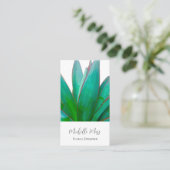 砂漠の庭の多肉性のスクリプエレガントト 名刺 (スタンド正面)