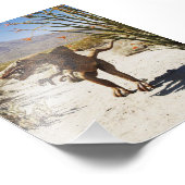 砂漠の恐竜の像 フォトプリント            (角)