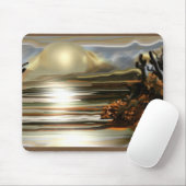 砂漠の抽象芸術の南西芸術の日の出 マウスパッド (マウス)