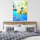 砂漠の散水穴に包まれたキャンバス キャンバスプリント (インサイチュ (寝室))