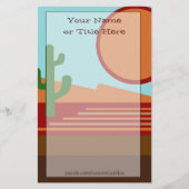 砂漠の文房具 便箋 (正面)