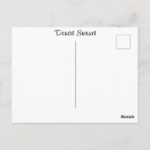 砂漠の日の出絵を描の霞カラフル雲 ポストカード (裏面)