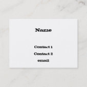 砂漠の日没のサボテン 名刺 (裏面)