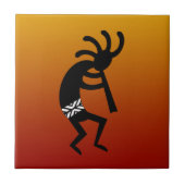 砂漠の日没の南西ココペリセラミックタイル タイル (正面)