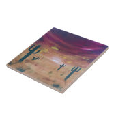 砂漠の日没 タイル (側面)