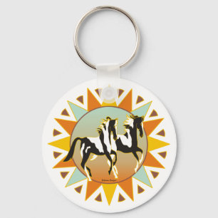 砂漠の星のペンキの馬Keychain キーホルダー