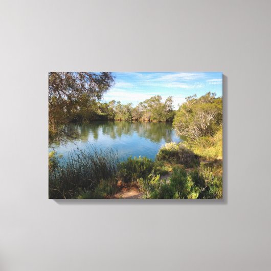 砂漠の春印刷のホットなキャンバス キャンバスプリント (正面)