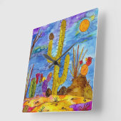 砂漠の時計 スクエア壁時計 (傾斜)