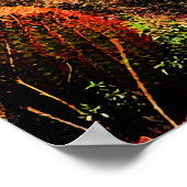 砂漠の景勝紫色の山の夕暮れ40.32x19.08 ポスター (角)