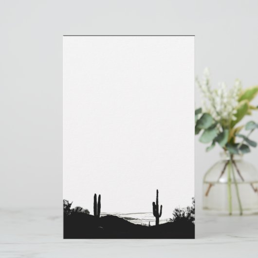 砂漠の景色 便箋 (スタンド正面)