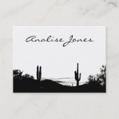 砂漠の景色 名刺 (正面)