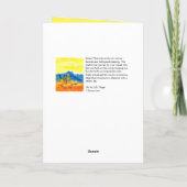 砂漠の月のバレンタインデー カード (裏面)