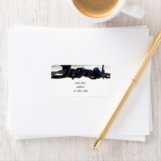 砂漠の有刺鉄線 ラベル (インサイチュ)