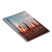 砂漠の未来的な超鏡塔 ノートブック (右側)