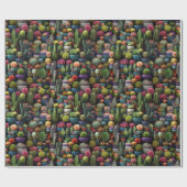 砂漠の植物の包装紙 ラッピングペーパー (フラット)