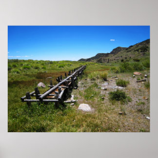 砂漠の水トラフ ポスター