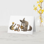 砂漠の水差しバンドカード(中ブランク) カード (黄色い花)